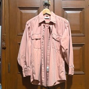 Geoffrey Beene Unbuttoned Pink Shirt
